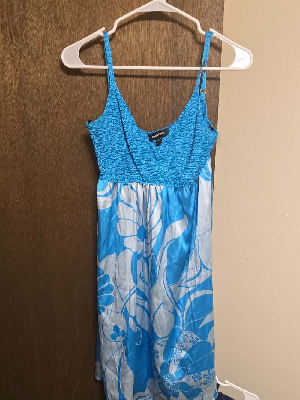 bebe Blue Floral  Sundress